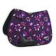 image 1 of ARMA Hyde Park Flowers Horse Saddlecloth - Purple/Black - 14in - 14in
