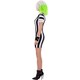 image 4 of Beetlejuice Halloween Costume Dress - Black/White - XL XL