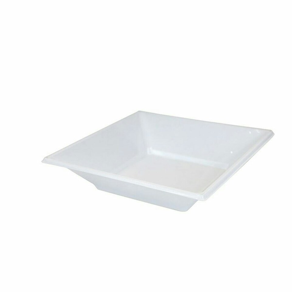 image 1 of Set of reusable plates Algon White Plastic (24 Units) N/A