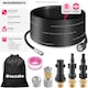 image 6 of Drain cleaning hose set including 2 nozzles and 3 adapters | Black | black | 30 m | 1