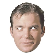 Captain Kirk Star Trek William Shatner Cardboard Face Mask