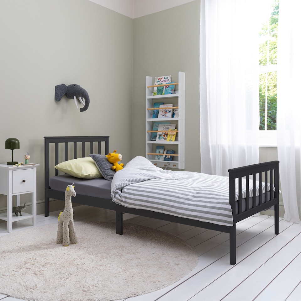 image 1 of Otis Single Bed 3ft Frame in Anthracite