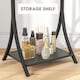 image 4 of HOMCOM Freestanding Full Length Mirror Adjustable Full Body Mirror w/ Shelf