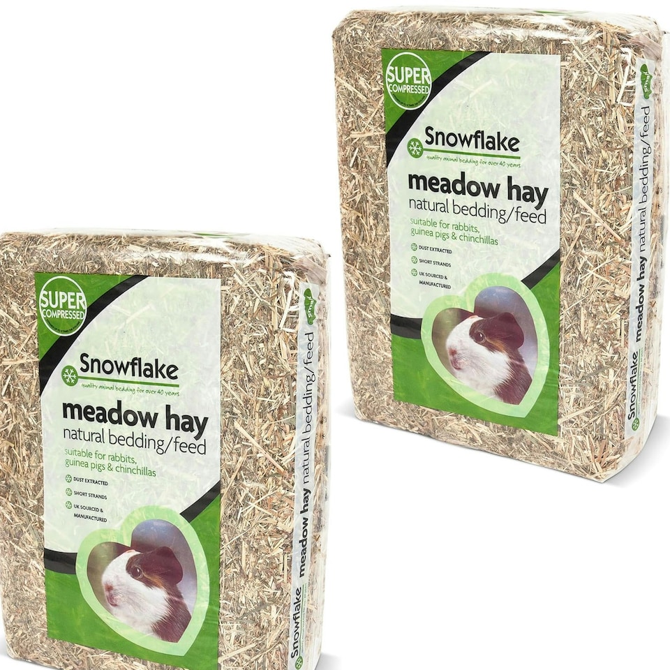 image 1 of 2 x 1.5KG Premium Dried Meadow Hay Grass Fresh Natural Feed Ideal For Small Animals