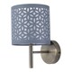 image 1 of Brea - Antique Brass Wall Light with Grey Cut Out Shade | Yellow | Grey | 1