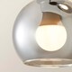 image 5 of ValueLights Bellamy Smoked Glass 3 Drop Cluster Black Pendant Light & Bulbs | Black