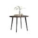 image 1 of Furniturebox Koko Walnut Wood Effect Round Dining Table Black Legs 100cm