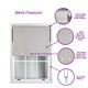 image 4 of FURNISHED Blackout Roller Blind with Round Eyelets & Metal Fittings | Cream | Cream | (W) 110cm x (L) 165cm