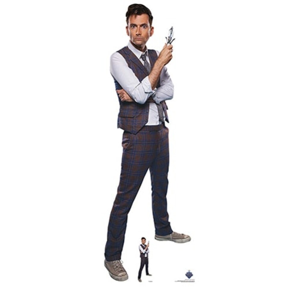 14th Doctor Who Waistcoat Dr Who 60th Anniversary Lifesize Cardboard Cutout 186cm
