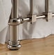 image 7 of 5ft King Size Antique Victorian style, chrome nickel finish traditional metal bed frame bedstead. | Silver | Chrome Nickel | King