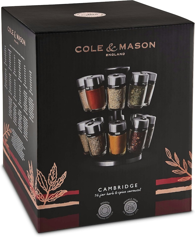 image 1 of Cole & Mason Cambridge 16 Jar Spice Carousel