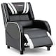 image 10 of Ranger S Faux Leather Recliner Armchair Sofa Cinema Gaming Chair (White)