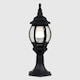 image 2 of ValueLights Modern Black IP44 Rated Outdoor Garden Lantern Style Lamp Post Pillar Light