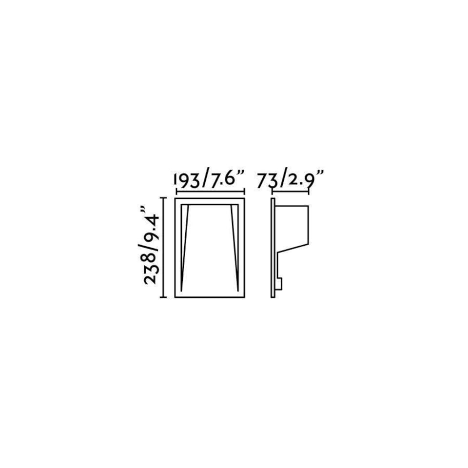 image 1 of Soun LED Outdoor Recessed Wall Light Dark Grey IP65