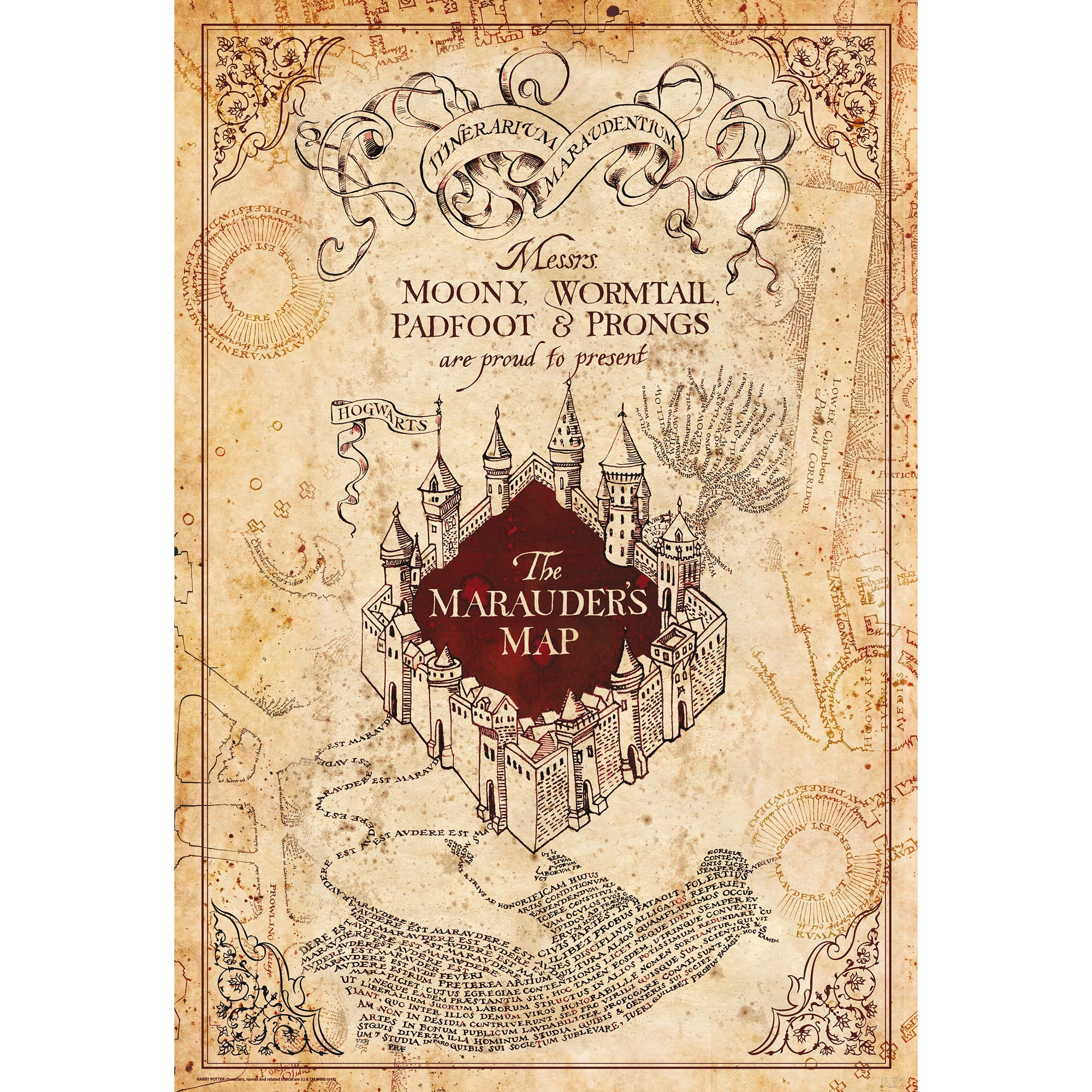 Harry Potter Marauder's Map 61 x 91.5cm Maxi Poster