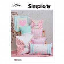 Simplicity 9574 Paper Sewing Pattern – Cushion, Os (One Size), Intermediate