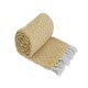 image 5 of Stockholm Collection Recycled Cotton Throw in Ochre (70" x 100") Yellow | Yellow
