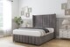 image 2 of Sloomy Melbourne Slate Naples Divan Bed With Mattress No Drawers With 54" Wingback Headboard & 12" Matching Footboard 5' King | Grey | Slate | King | 1