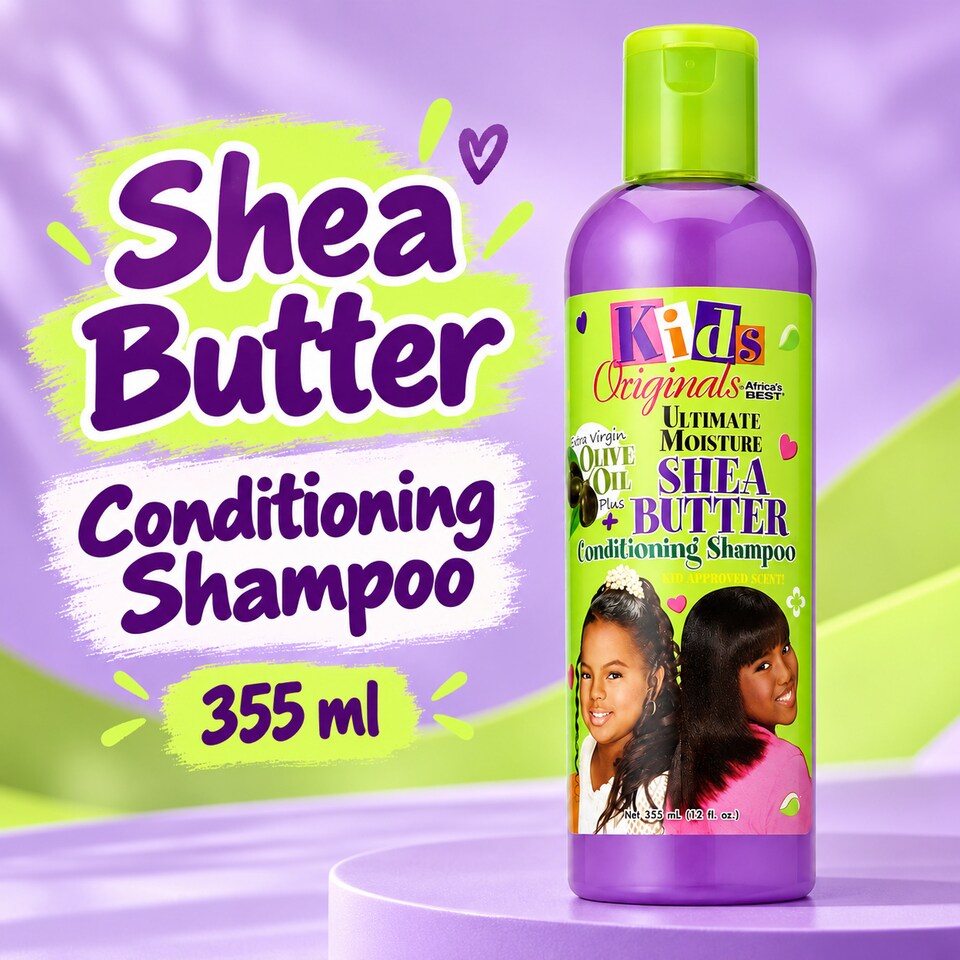 image 1 of Africas Best Kids Organics Shea Butter Conditioning Shampoo | Cream | 355ml | 1