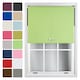 image 1 of FURNISHED Blackout Roller Blinds with Triple Square Eyelets Cut to Size Easy Fit Window Shade | Green | Lime | (W) 210cm x (L) 165cm