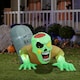 image 3 of Living and Home Zombie Tombstone Halloween Inflatable with Lights