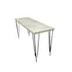 image 5 of Modern Grey Bench with Hairpin Legs  Stylish & Sturdy Seating for Home & Dining Grey