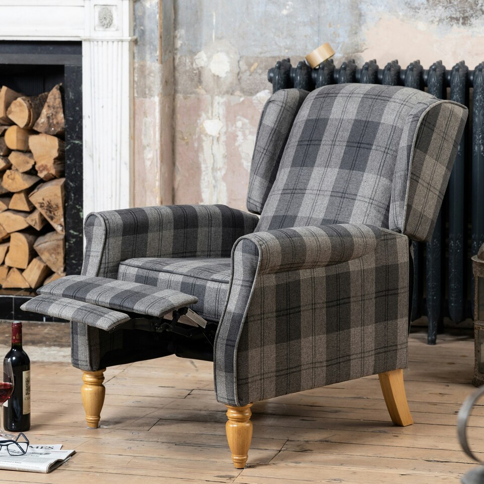 image 1 of Stanfield Recliner Armchair - Grey