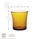 image 3 of Duralex Lys Tumbler Glasses - 210ml - Amber - Pack of 6 | Yellow | Transparent