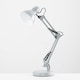 image 3 of ValueLights Monda Gloss Grey Table Lamp and E14 Golfball LED 4W Warm White 3000K Bulb | Grey