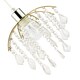 image 3 of Traditional Waterfall Pendant Shade with Clear Acrylic Droplets and Gold Frame | Gold