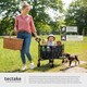 image 4 of Folding Trolley RollRider with Telescopic Handle and Front Swivel Wheels | Black | black | 1