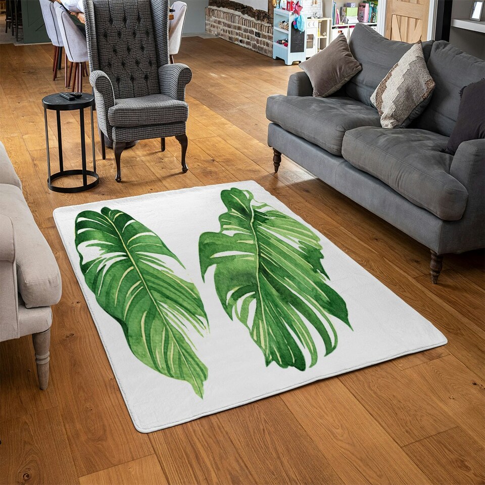 image 1 of Twin Botanical Leaves (Rug) Multi | Medium: 80x150cm