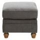 image 1 of Interiors by Premier Grey Fabric Footstool