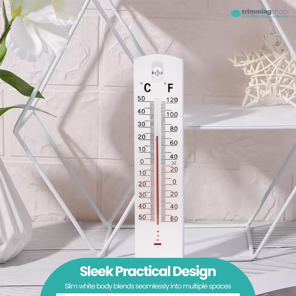 image 1 of Wall Thermometer, Room Thermometer, Indoor Outdoor Thermometer - 2pcs
