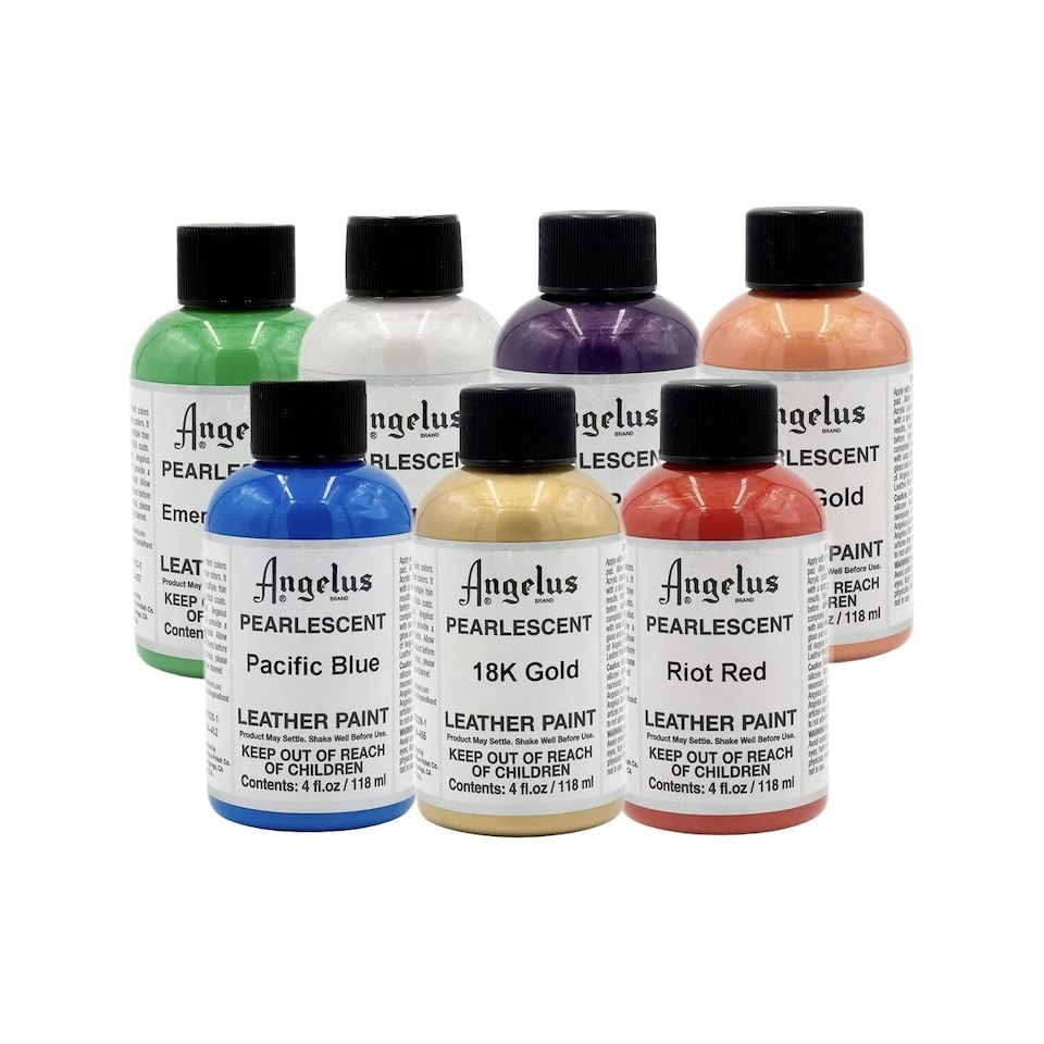 image 1 of Angelus Pearlescent Leather Paint for Sneaker Customs 4oz