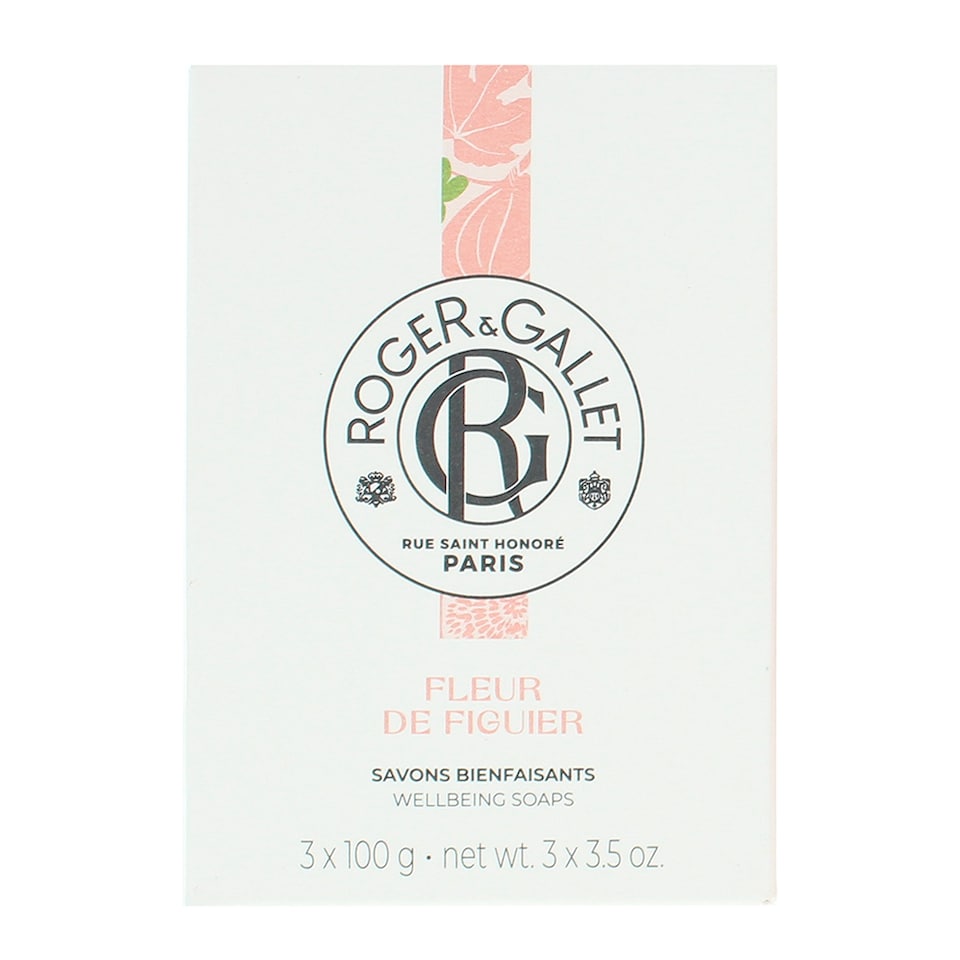 image 1 of Roger & Gallet Fleur De Figuier Wellbeing Soap 3 x 100g