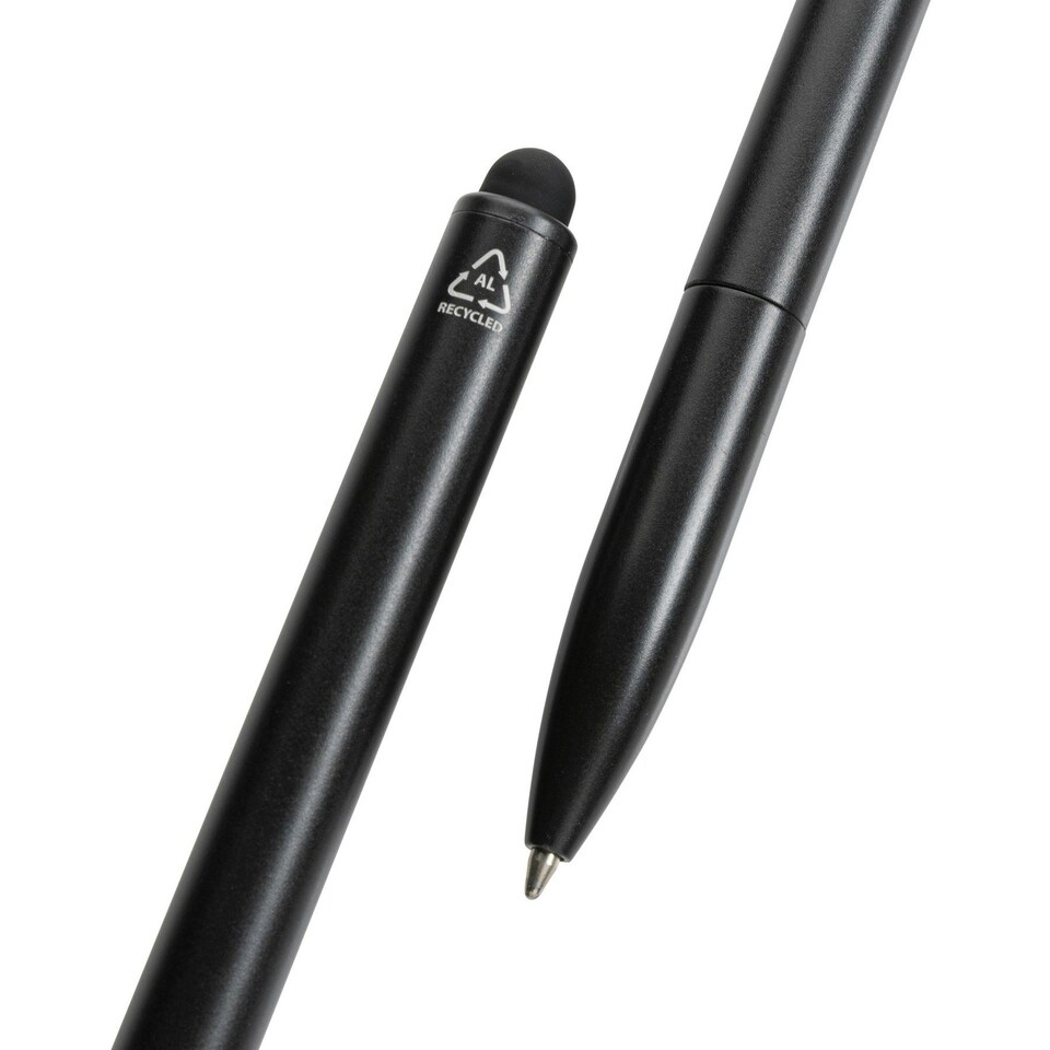 image 1 of XD Collection Kymi Recycled Aluminium Pen - Black - 12.9cm x 1cm