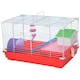 image 1 of PawHut Hamster Cage Pet Animal Travel Cage Box Double Layers w/ Accessories