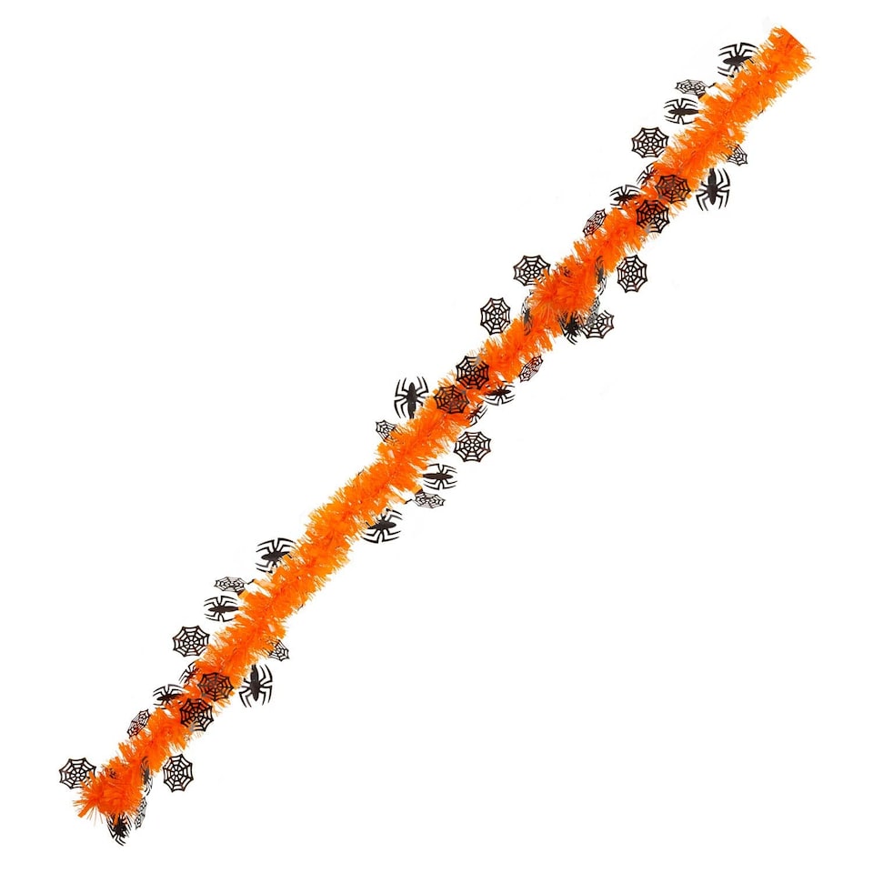 image 1 of PMS Halloween Spider Tinsel Decoration - 2m