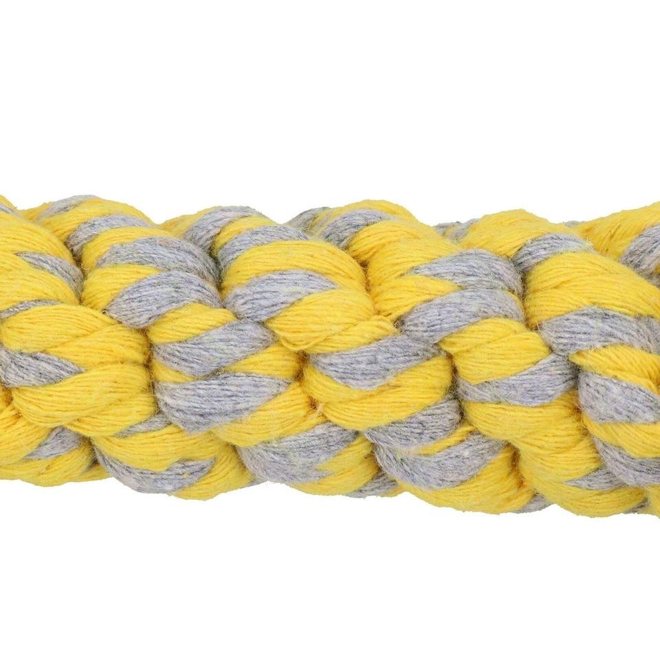 image 1 of Small Dog Puppy Fleecy Rope Bone Play Toy Great For Teeth & Gums