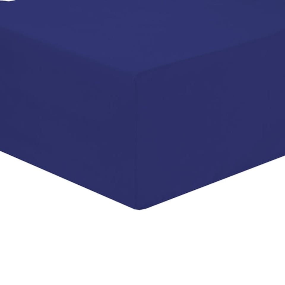 Basics Fitted Sheet in Blue - Superking Blue | Blue | Super King