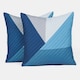 image 1 of OHS 2 x Ralph Geometric Pinsonic Cushion Covers, 45x45cm - Navy Blue