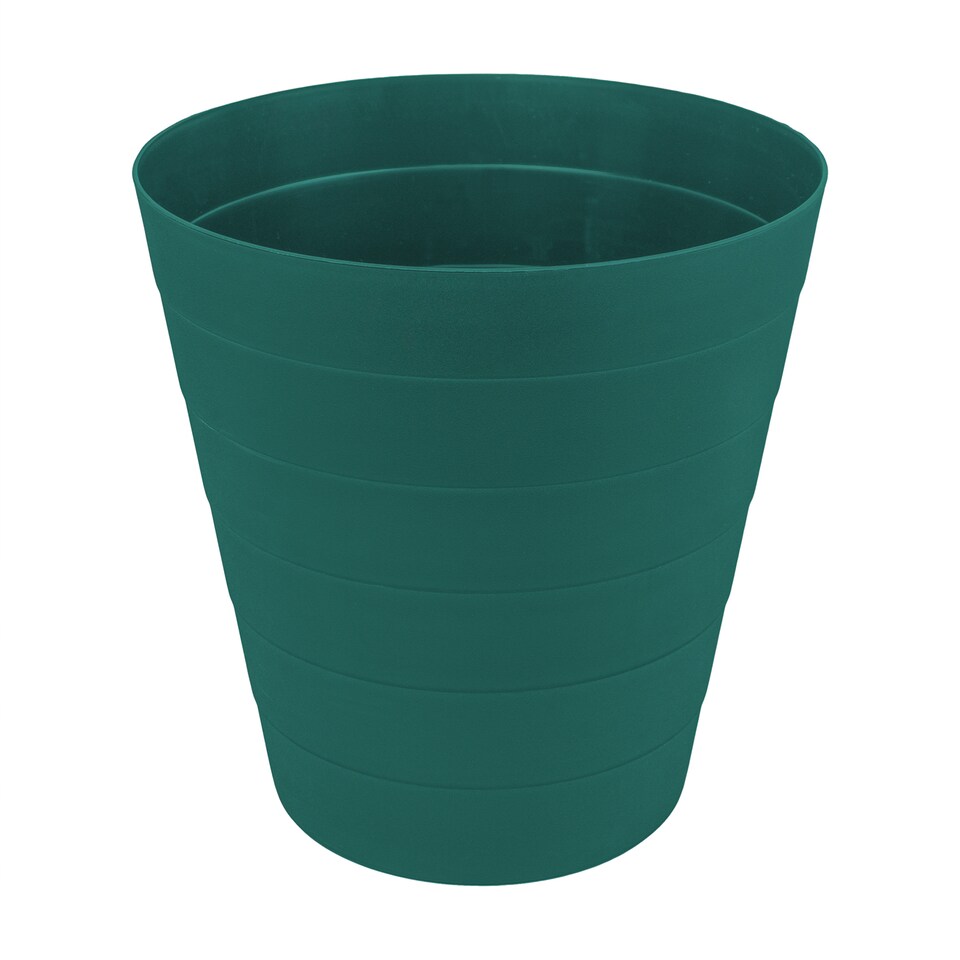 image 1 of JVL Revo Round Waste Bin 6.6L Set of 2 Bathroom Bedroom Office Teal