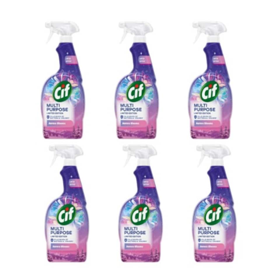 image 1 of Cif Antibacterial Spray Aurora Blooms Winter 750ml | Purple | 6 - Purple | 4500ml | 6