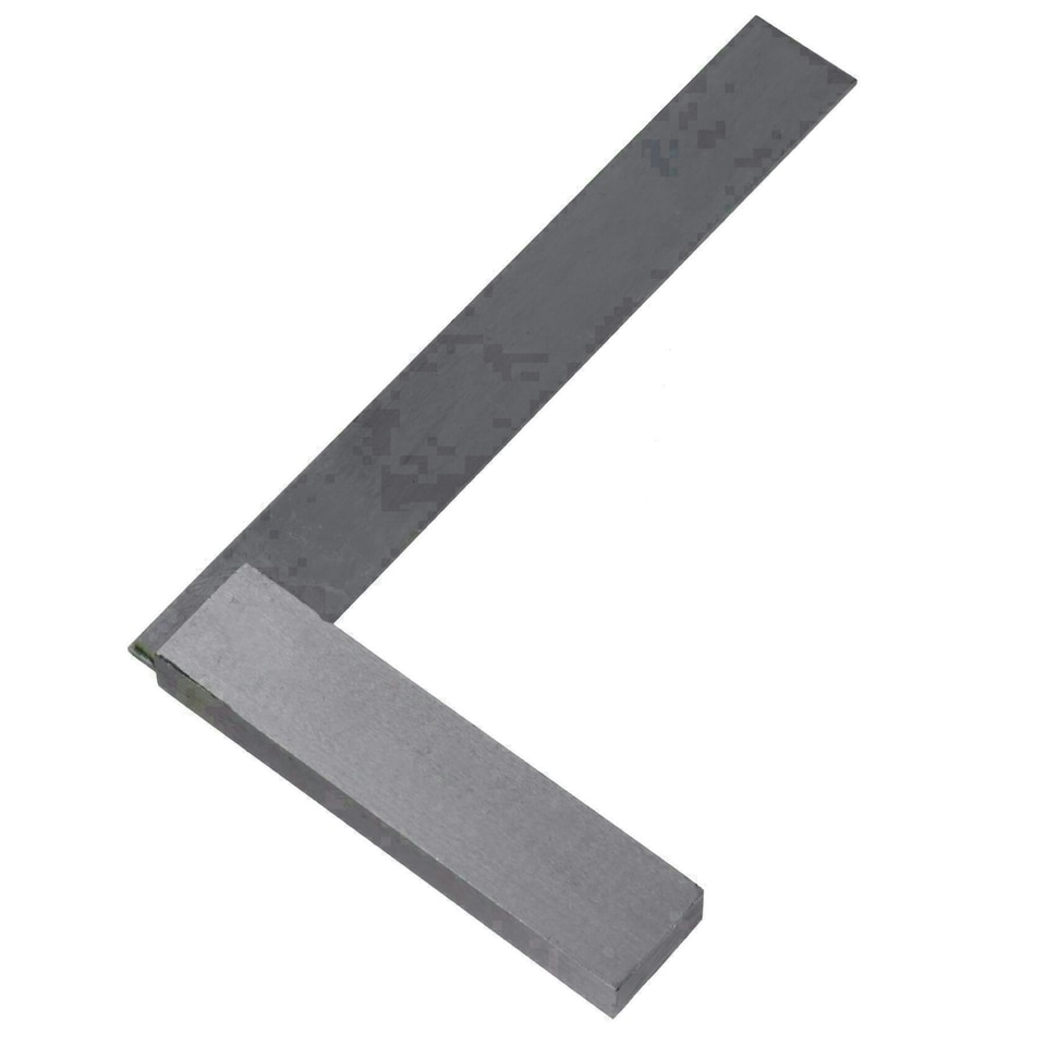 image 1 of 6" 150mm Engineer Tri Set Square Right Angle Straight Edge Stainless Steel