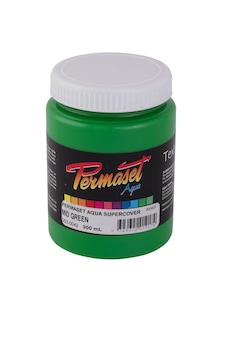 Permaset Aqua Supercover Ink, Mid Green, 300ml