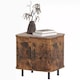 image 1 of Industrial Bedside Table Nightstand With Storage Rustic