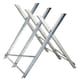 image 9 of DURHAND Portable Sawhorse Heavy Duty Steel Adjustable Work Support, Foldable Sawhorse Stand 100 kg Weight Capacity, Silver Tone
