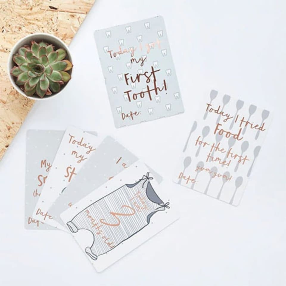 image 1 of Baby Milestone Cards - Pack of 22