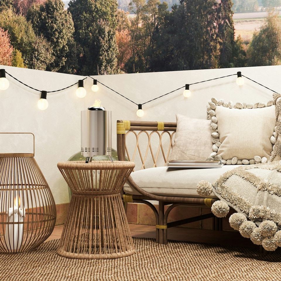 image 1 of Outsunny Stainless Steel Smokeless Wood Burning Firepit Garden Fire Pit